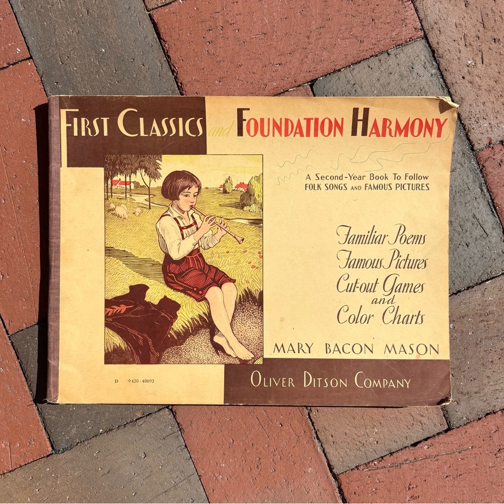 1932 First Classics Foundation Harmony Angel Beethoven Folk Songs Poems Music